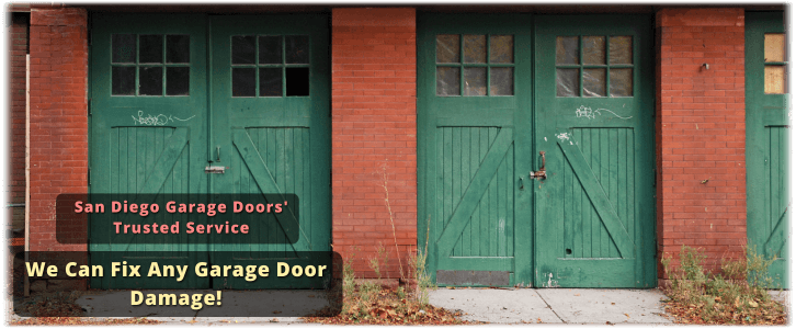 Garage Door Off Track In San Diego